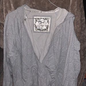 VSport heathered Grey hoodie size 18/20